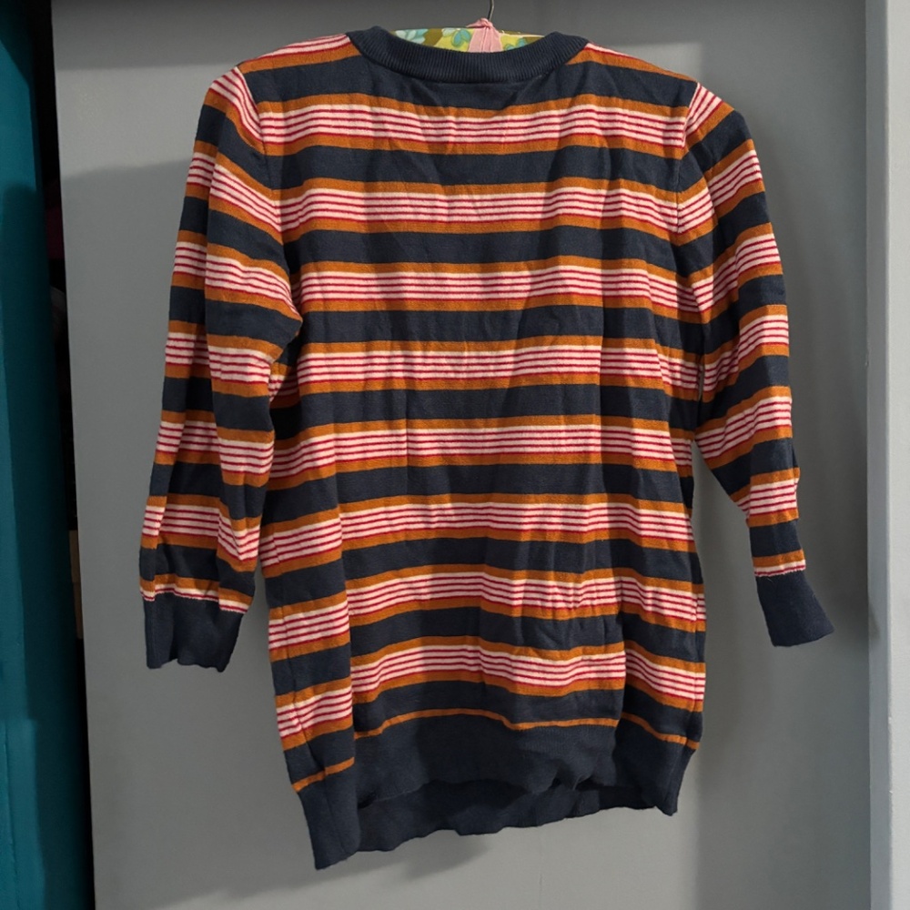 Modcloth Blue Striped Crew Neck Sweater - Picture 5 of 5